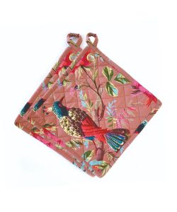 PANNENLAPPEN PARADISE ROZE - SET OF 2